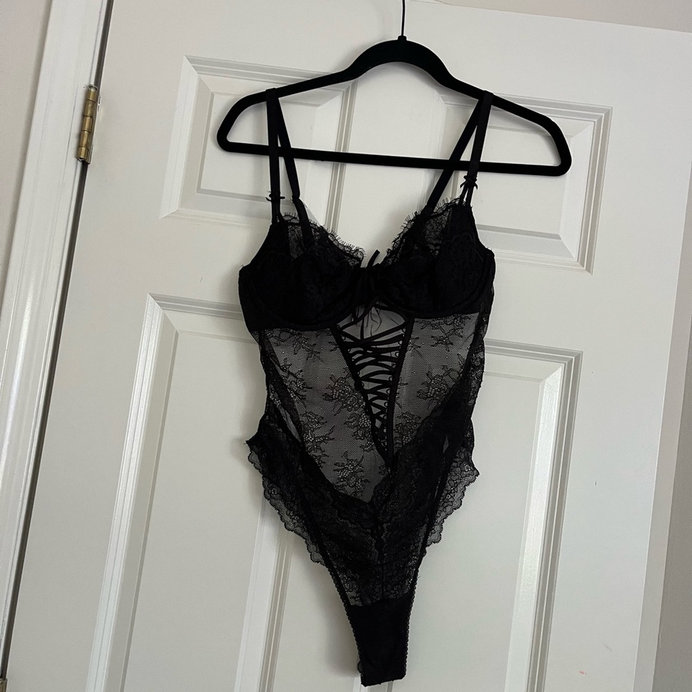 Victoria’s Secret Black Lingerie Open Back